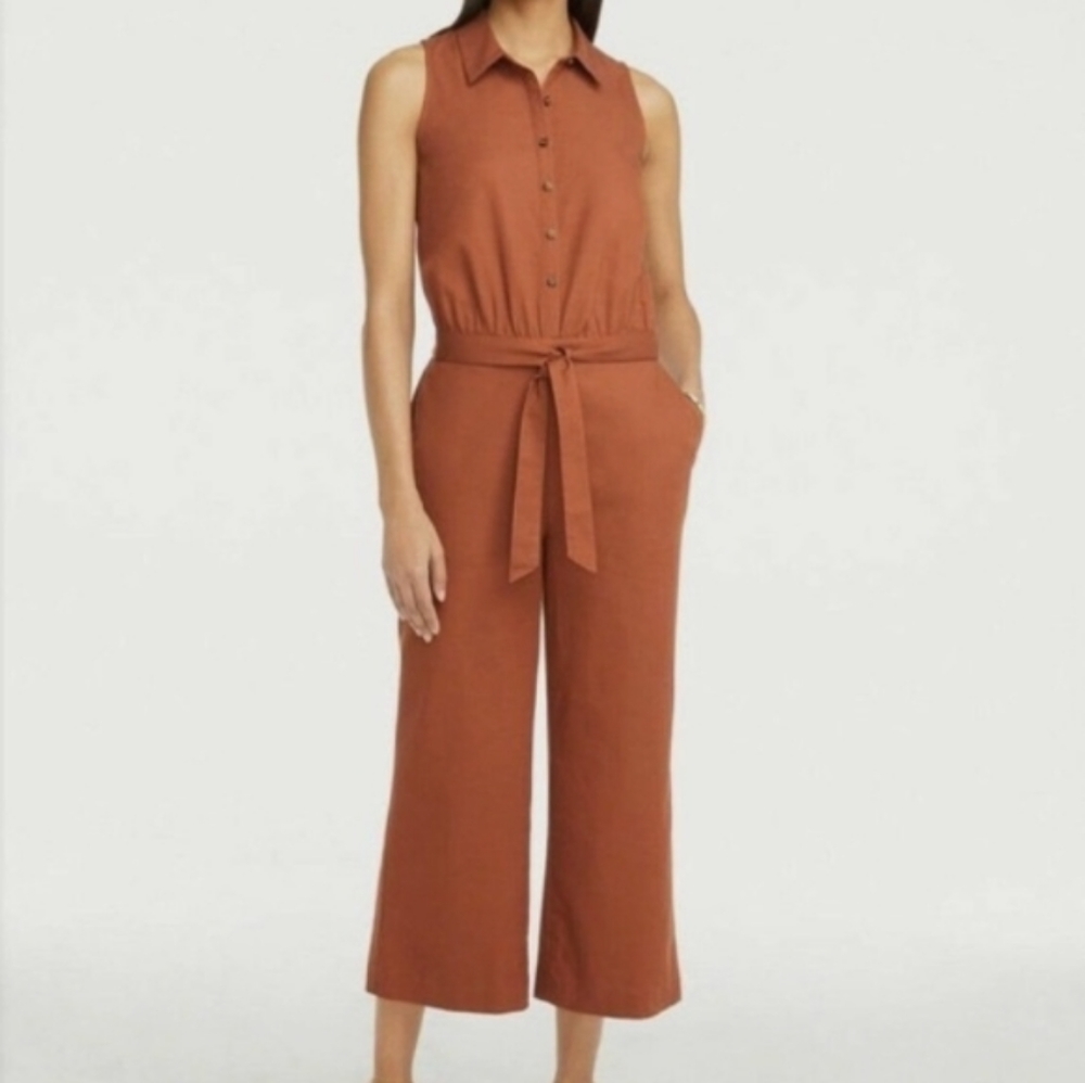 Ann Taylor Orange Jumpsuit, 4P